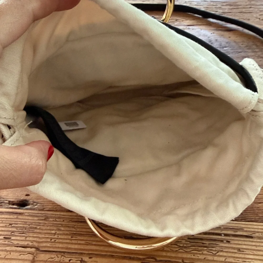 Claudie Pierlot Small Woven Basket Bag With Ring